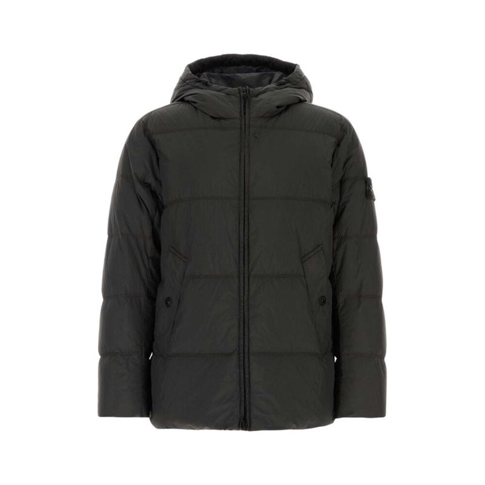 Stone Island Men Graphite Nylon Down Jacket